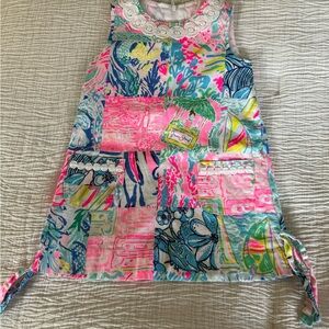EUC Lilly Pulitzer Pink and Green Shift Dress